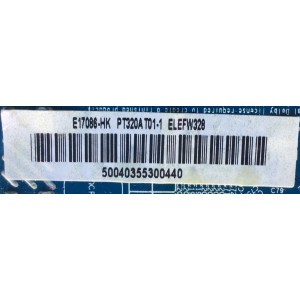 MAIN FUENTE PARA TV ELEMENT / NUMERO DE PARTE 50040355300440 / CV3553BH-Q42 / 7.D3553BHQ4213.2B6 / CV3553BH_Q42_13 / 75H07111705KC1903 / DISPLAY PT320AT01-1 / MODELO ELEFW328